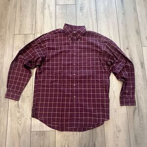 Brooks Brothers 346 Shirt Mens Large Plaid Button Down Long Sleeve Dress Shirt